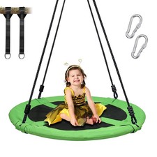 40" Saucer Tree Swing Set for Kids Adults 900D Waterproof with 2 Hanging Straps