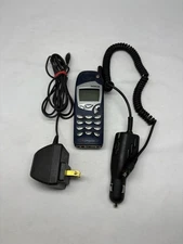 Nokia 5165 Blue Cell Phone 1990’s 2000’s Vintage Tech Working Car & Wall Charger