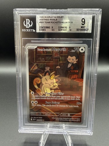 Team Rocket's Meowth graded BGS 9 for sale on eBay