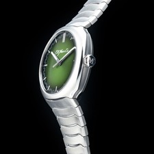 H. Moser & Cie Streamliner Centre Seconds 40mm Steel Green Dial 6200-1200 3