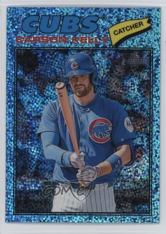 2026 Topps Heritage Chrome Light Blue Sparkle Refractor Carson Kelly #326 0c3h