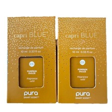 2 - PURA SMART SCENT Pumpkin Dulce CAPRI BLUE Home Fragrance Refill 10 ml NEW