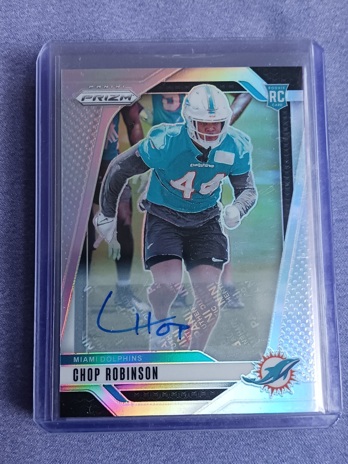 2024 Panini Prizm Football Chop Robinson #319 Autographs SILVER PRIZM AUTO