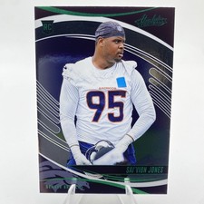 2025 Panini Absolute - Rookies Sai'vion Jones #175 Green (RC)