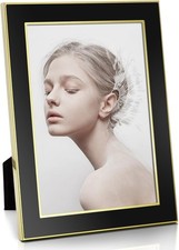 Picture Frames Metal Edge Photo Collage for Wall Decor or Table Display 5X7 8X10