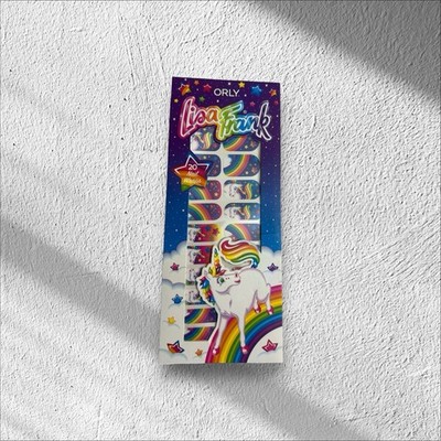 ORLY Lisa Frank Markie Nail Wraps NEW Rainbow Unicorn Limited Edition