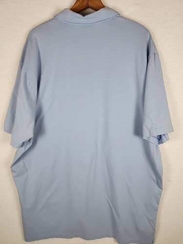 POLO Golf RALPH LAUREN SHIRT Gr. XXL 2XL Himmelblau Grün STREIFEN WEICH Stretch Lisle - Bild 12 von 14