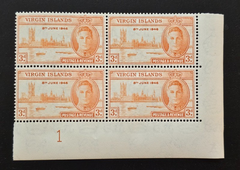 British Virgin Islands 1946 Victory Peace Omnibus Issue Sc 89. SG 123 SHEET #48