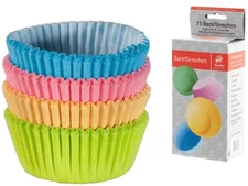 Pack Of 75 Cupcake Liners 5Cm Assorted Color 5012 Vacuvin