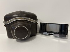 Contaflex Zeiss Ikon Vintage 35mm Camera W. Pantar 1:2.8 45mm Lens And Case mag