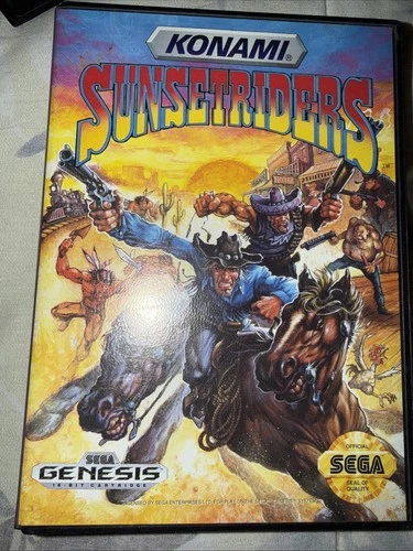 New ListingSunset Riders (Sega Genesis, 1992) Game Cartridge with Case & Manual Tested