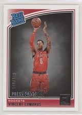 2018 Panini Donruss Rated Rookies Press Proof Silver /349 Vincent Edwards 03xg