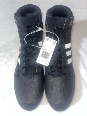 Adidas HVC 2 Wrestling Shoes AQ3325 Black White Men Size 14.5 New No Box