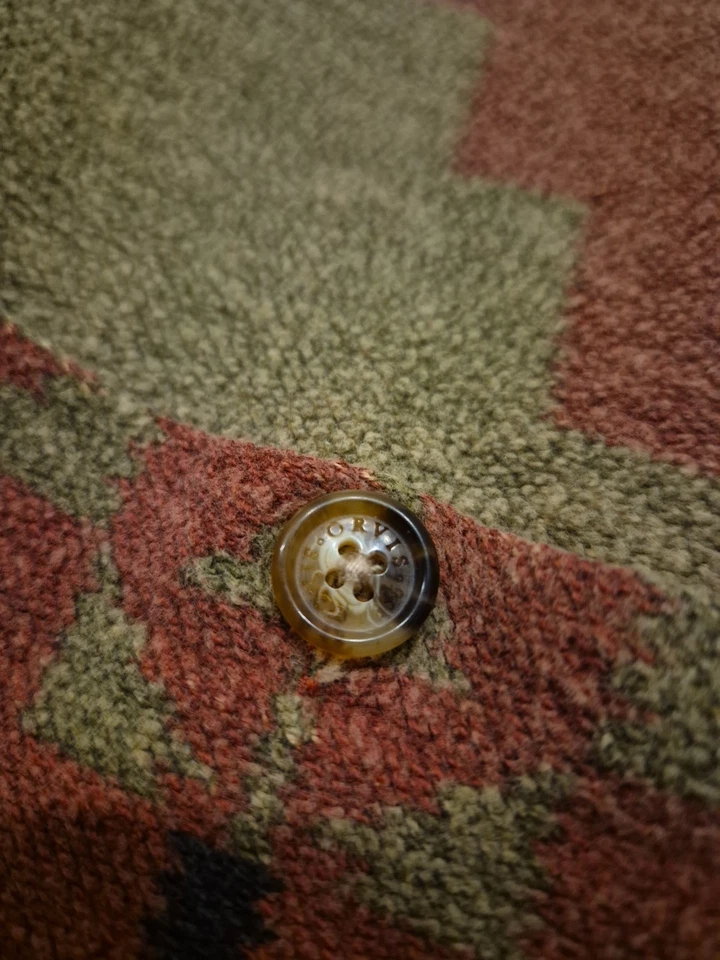 Sobrecamisa occidental vintage Orvis Navajo para hombre grande 100 % algodón toalla  Foto 3 de 4