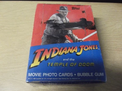 1984 Topps Indiana Jones & Temple of Doom Wax Box 36 Packs Sealed - Photo 1/4