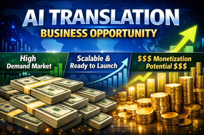 #ad AI Translation Business Concept – High Demand Market Ready to Monetize Digital $153.84