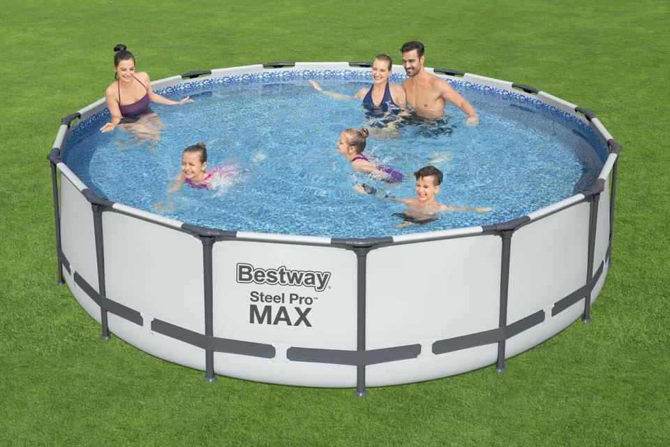 Bestway Steel Pro MAX 457x107cm Pool Filterpumpe und Zubehör Gartenpool 56488 - Bild 3 von 4