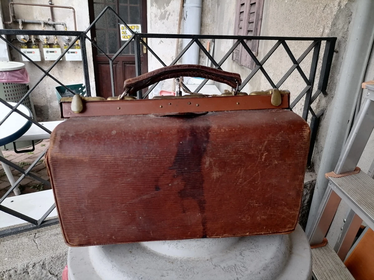 Borsa shop medico cuoio