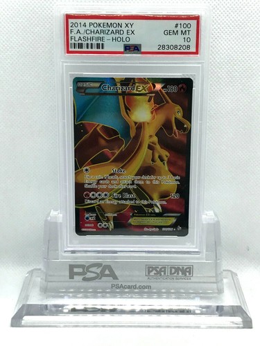 Pokemon Flashfire Charizard Ex 100 106 Full Art Holo Psa 10 Gem Mint 08 Ebay