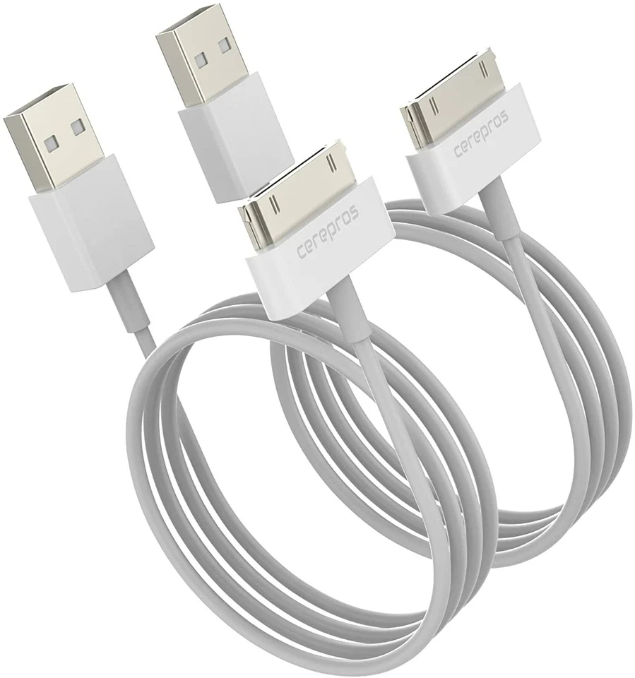 2 USB 30-Pin Sync Ladekabel Kabel für alte ältere iPod iPad 1 2 3 Generationen