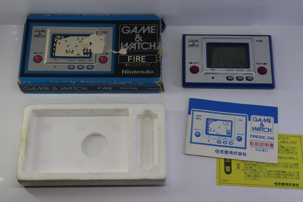 任天堂GAME &WATCH ファイア FIRE（RC-04）ゲーム&ウォッチ 稼働品】ゲームウォッチ ファイア RC-04 GAME &WATCH FIRE