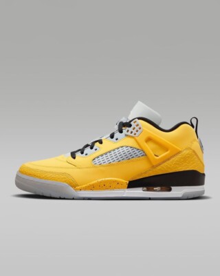 Size 11 Jordan Spizike Low Varsity Maize/Wolf Grey/Pure Platimum