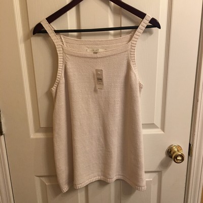 square neck knit tank