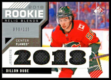2018-19 SP Game Used '18 Rookie Relic Blends #RRBDD Dillon Dube Flames/125