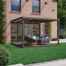 Wooden Garden Pergola Decking Kit - Wall Mounted Box Garden Structure