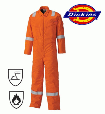 Dickies Pyrovatex Coverall, flammhemmend, Overall, Kesselanzug orange FR5402