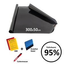 50x300cm - Tönungsfolie 95% Scheibenfolie Fensterfolie Sonnenschutzfolie