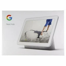 Google Nest Hub (GA00516-CA) with Google Assistant and 7  Screen - Chalk
