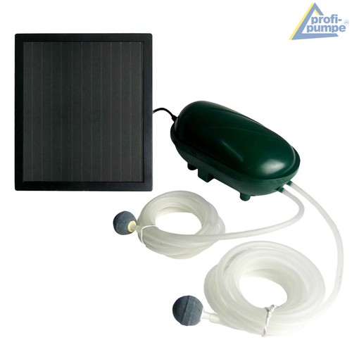 SOLAR TEICHBELÜFTER SAUERSTOFF PUMPE LUFTPUMPE TEICH SOLAR TEICHPUMPE