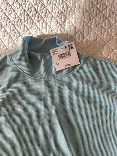 American Eagle Girls Faux Turtleneck Sweater Large Blue - Picture 3 of 3