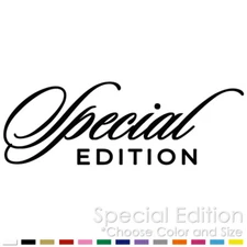 SPECIAL EDITION CAR WINDOW MOTORCYCLE BIKE CHOPPER VINYL DECAL STICKER (SE-01)