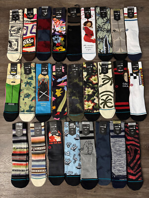 Stance Socks M 6-8.5 W 8-10.5 Infiknit Butter Blend Striped dress crew U Choose