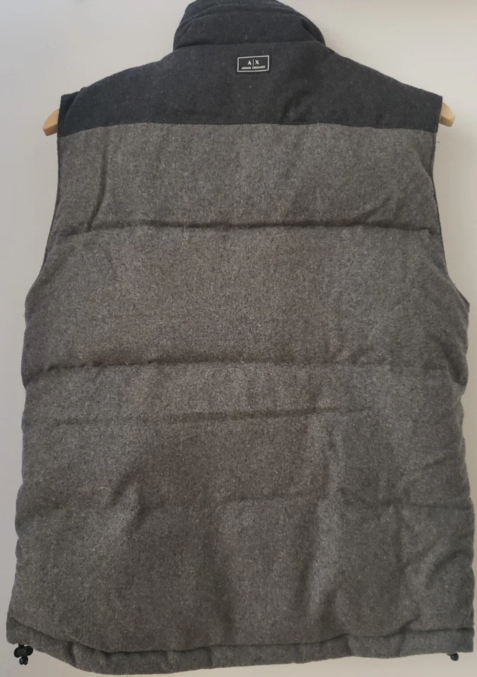 Armani Exchange Wool Blend Down Vest Jacket (size small) - Image 2 of 4