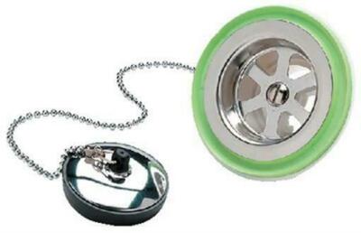 Scandvik Marine Drain with Stopper  FREE SHIPPING