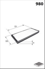 Filtre d'habitacle Ssangyong RODIUS