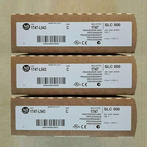 New Sealed AB 1747-L543 SER C SLC 500 CPU Processor Unit Module 1747L543 - Picture 1 of 3