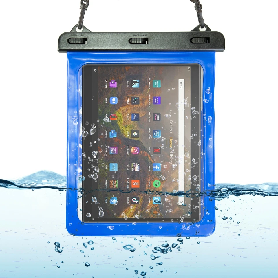 Waterproof Holiday Beach Hiking Case Cover Pouch for Amazon Fire HD 10 Tablet - Image 4 of 4