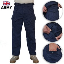 British Army Pants Working PCS Combat Dress Trousers FR RN Royal Navy Blue No 4