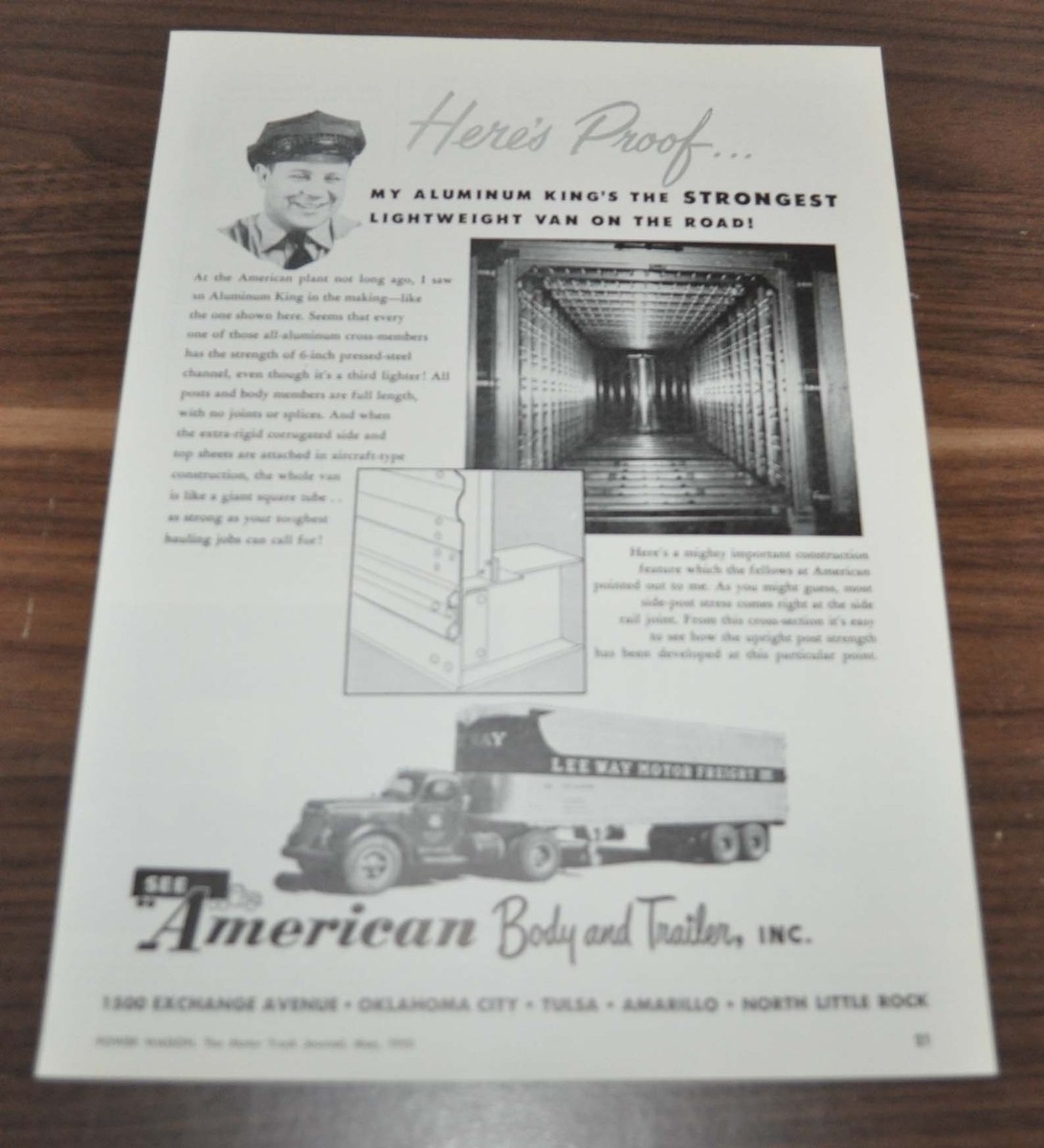 1953 Lee Way Motor Freight American Body and Trailer International 