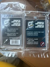 GT Game Time Supplies Magnetic Card Holder Crystal Clear Case