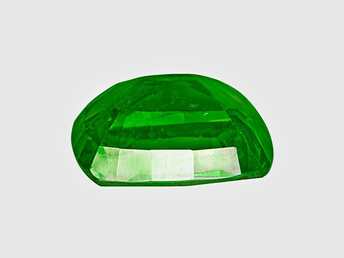 GRS Certified TSAVORITE GARNET 3.48 Ct. Natural Untreated ELECTRIC GREEN Cushion - Picture 4 of 7
