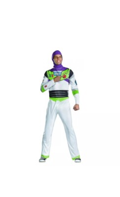Buzz Lightyear Costume Adult Toy Story Halloween Fancy Dress Size