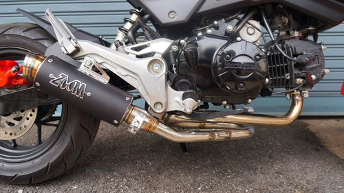 ZoOM Exhaust Honda GROM 125 MSX SF 2013-2020 LOOP Full System Low Mount Black US