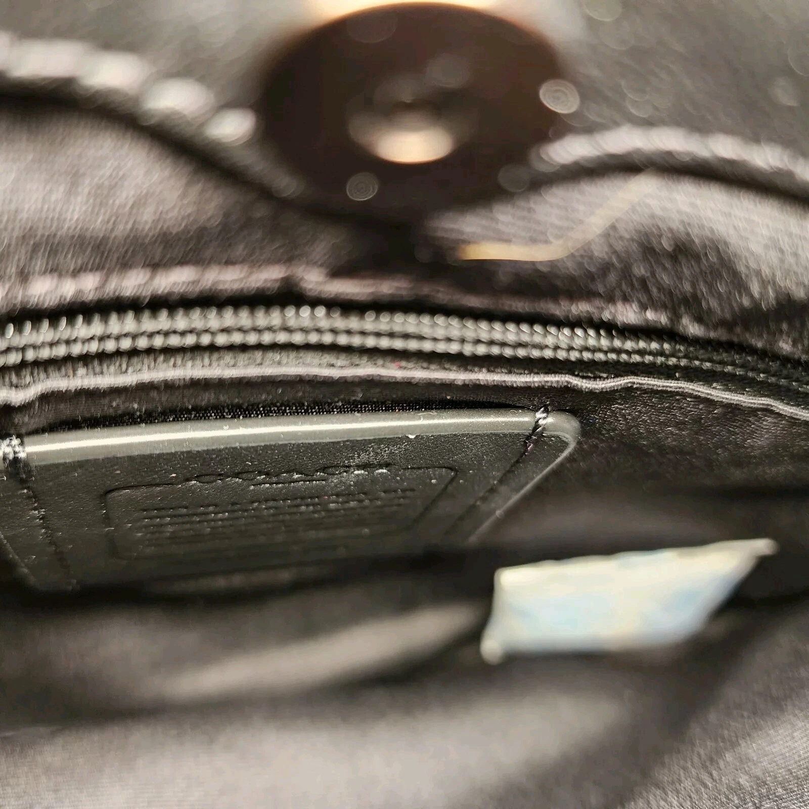 Borsa a tracolla Coach CP101 Penelope in pelle nera nuova con etichetta