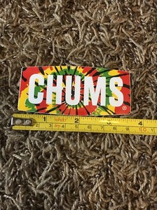 Chums Eyewear Sticker Decal Tie Dye Retainer Sunglasses Skate Surf Eye Wear 3.5"