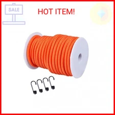 CARTMAN 1/4“ Marine Grade Elastic Cord Crafting Stretch String, 40kg x 50ft, wit